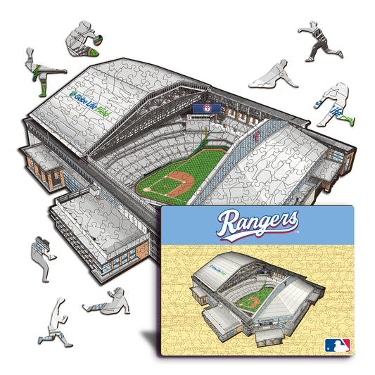 Globe Life Field Texas Rangers™ Puzzle en Bois
