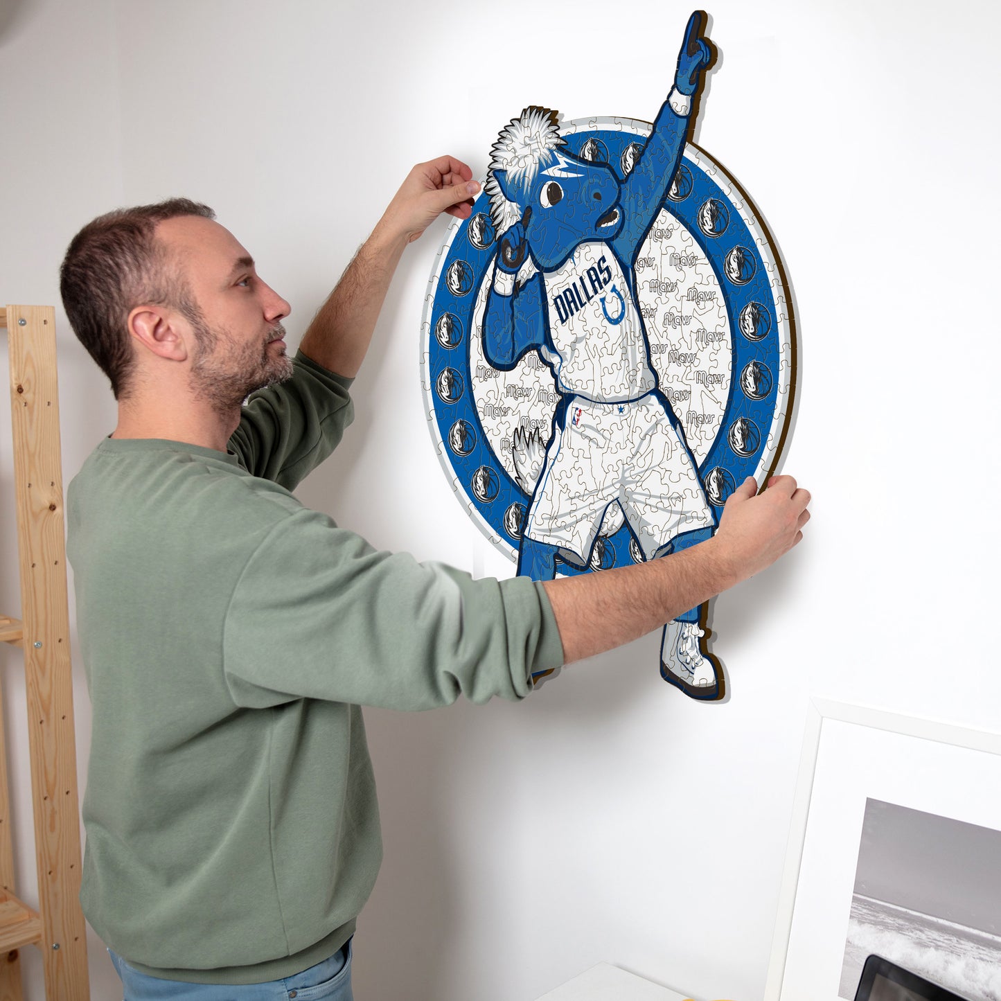 Mascotte Dallas Mavericks™ - Puzzle en Bois