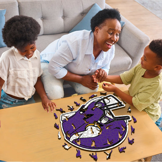 Casque Minnesota Vikings™ - Puzzle en Bois