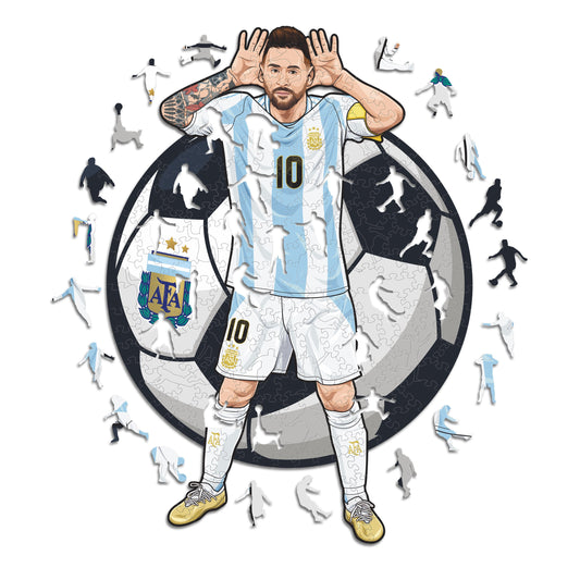 Lionel Messi - Puzzle Officiel en Bois