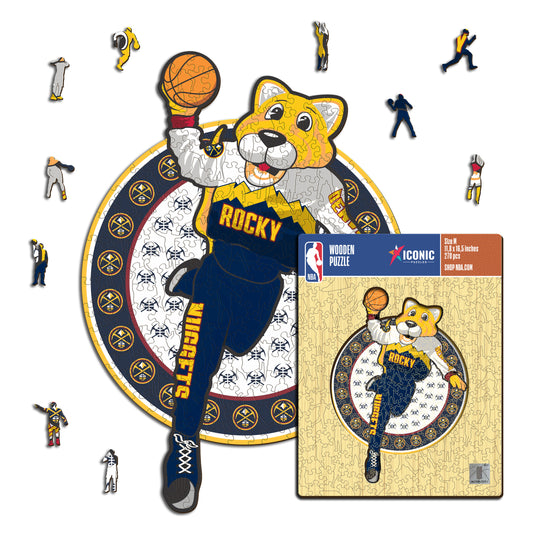 Denver Nuggets™ Mascotte - Puzzle en Bois