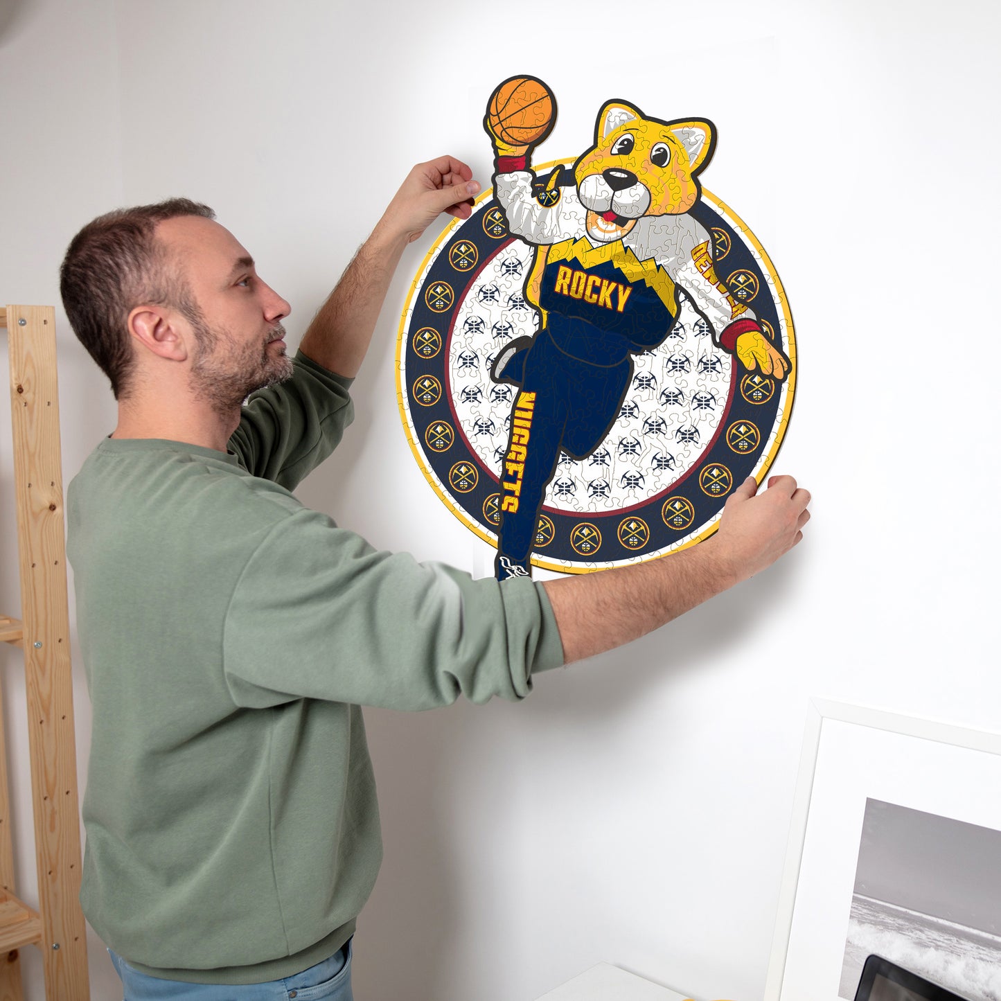 Denver Nuggets™ Mascotte - Puzzle en Bois