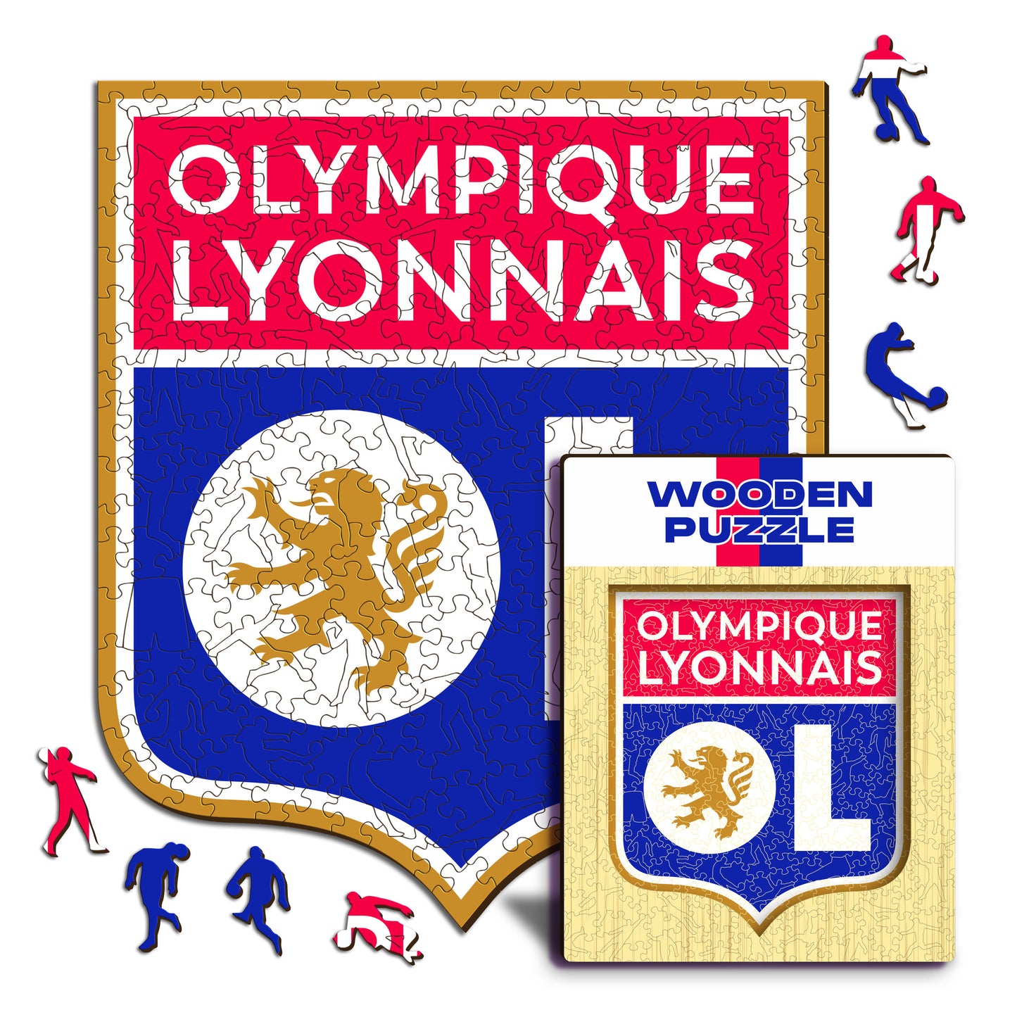 Logo Olympique Lyonnais® - Puzzle en Bois
