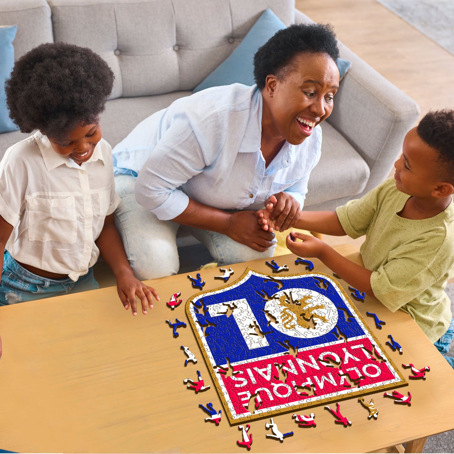 Logo Olympique Lyonnais® - Puzzle en Bois