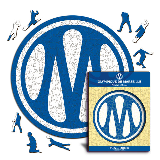 Nouveau Logo Olympique de Marseille® Puzzle en Bois