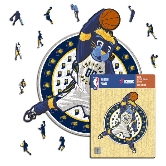 Mascotte Indiana Pacers™ - Puzzle en Bois