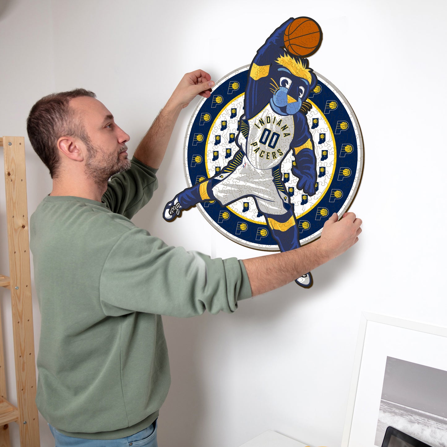 Mascotte Indiana Pacers™ - Puzzle en Bois