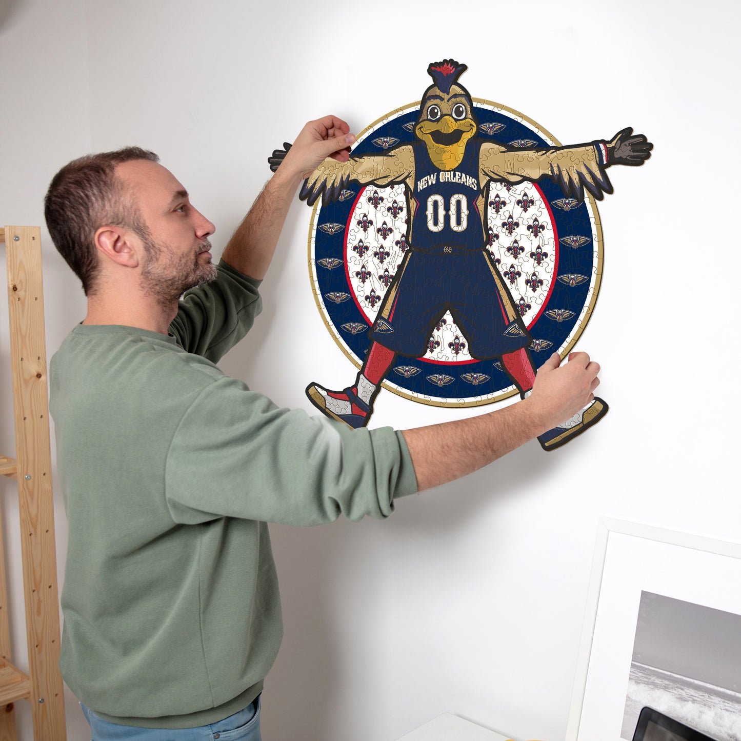 Mascotte New Orleans Pelicans™ - Puzzle en Bois