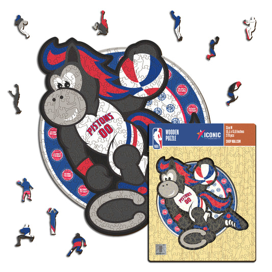 Mascotte Detroit Pistons™ - Puzzle en Bois