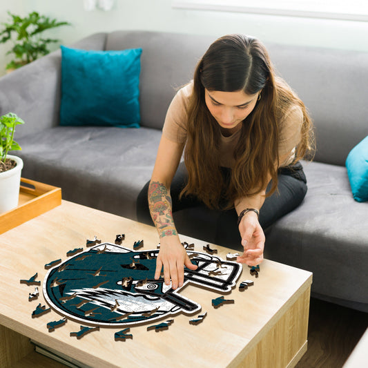 Casque Philadelphia Eagles™ - Puzzle en Bois
