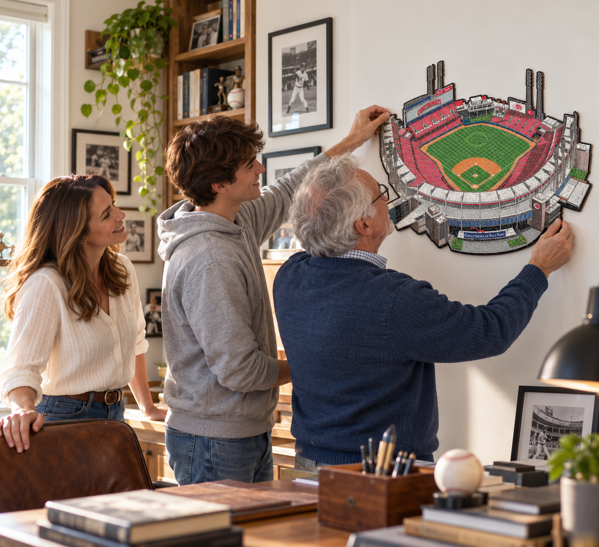 Great American Ball Park Cincinnati Reds™ Puzzle en Bois