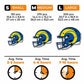 Casque Los Angeles Rams™ - Puzzle en Bois