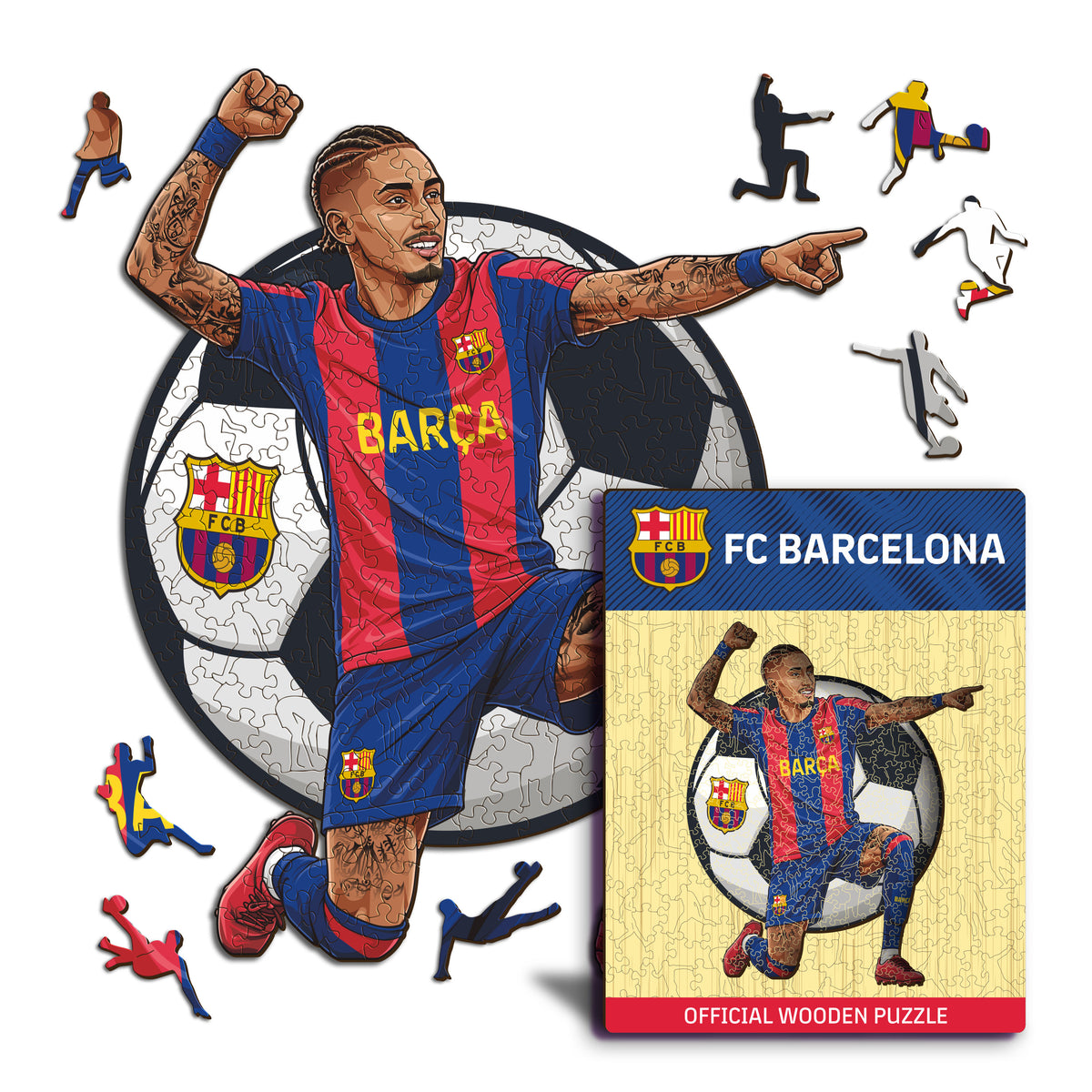 Raphinha Puzzle en Bois