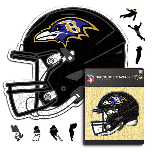 Casque Baltimore Ravens™ - Puzzle en Bois