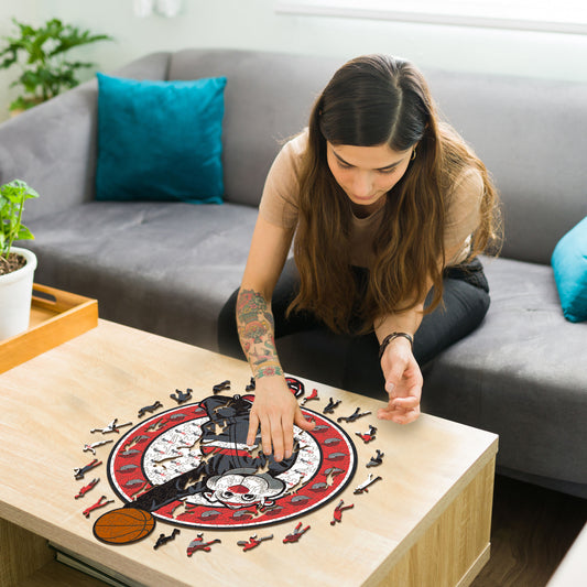 Mascotte Portland Trail Blazers™ - Puzzle en Bois