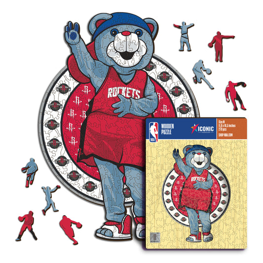 Mascotte Houston Rockets™ - Puzzle en Bois