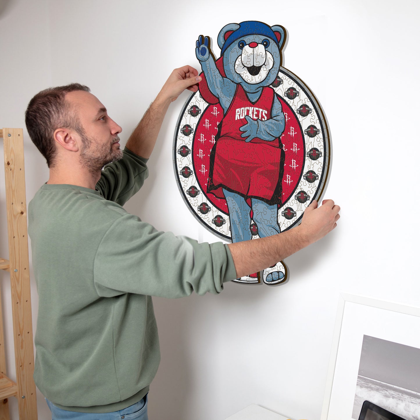 Mascotte Houston Rockets™ - Puzzle en Bois