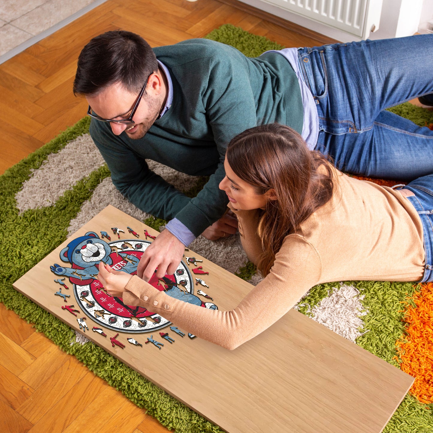 Mascotte Houston Rockets™ - Puzzle en Bois