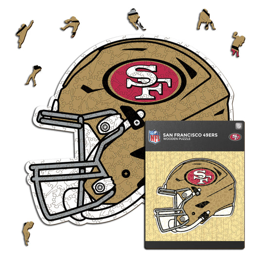 Casque San Francisco 49ers™ - Puzzle en Bois