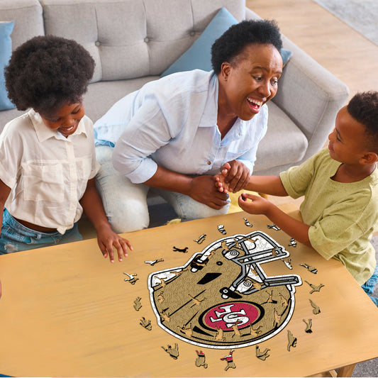 Casque San Francisco 49ers™ - Puzzle en Bois