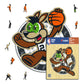 San Antonio Spurs™ Mascotte - Puzzle en Bois