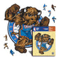 Oklahoma City Thunder™ Mascotte - Puzzle en Bois