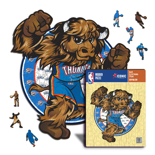 Oklahoma City Thunder™ Mascotte - Puzzle en Bois