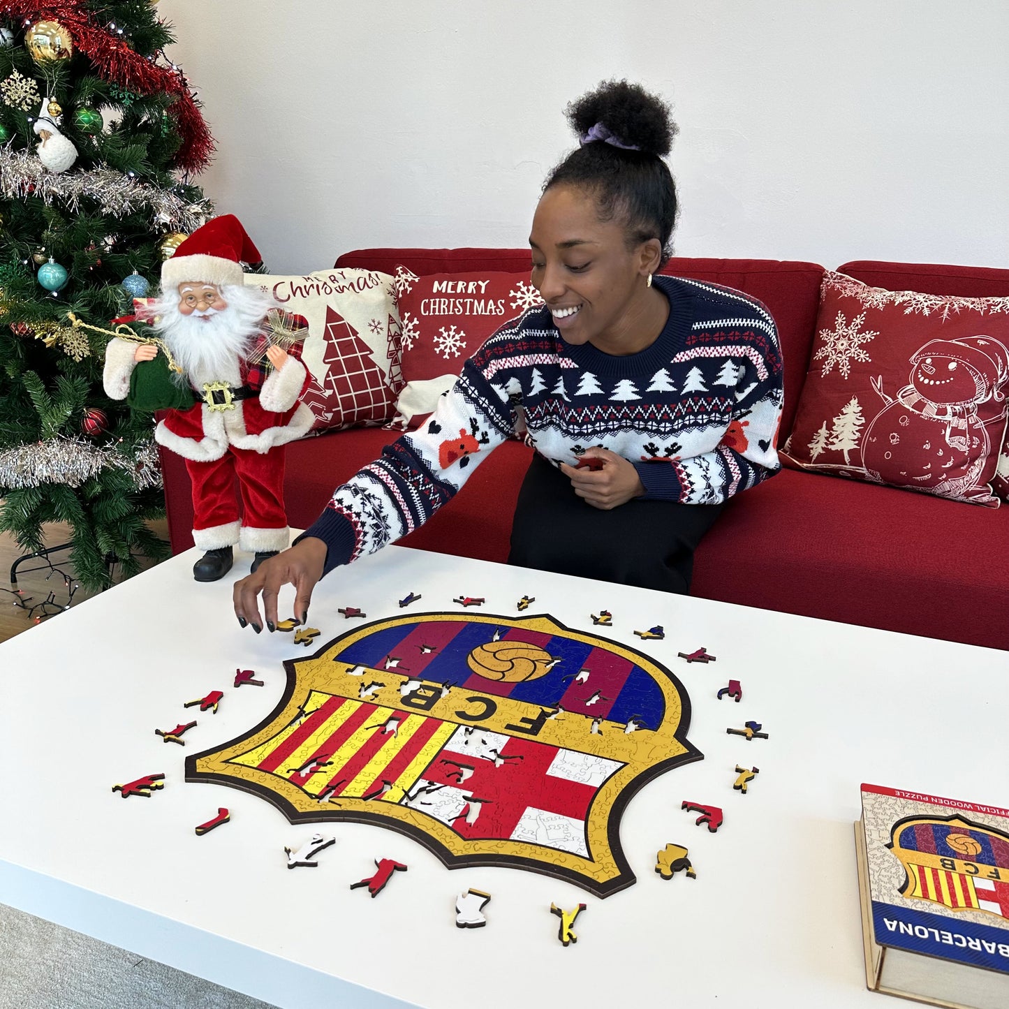 Logo FC Barcelona® - Puzzle en Bois