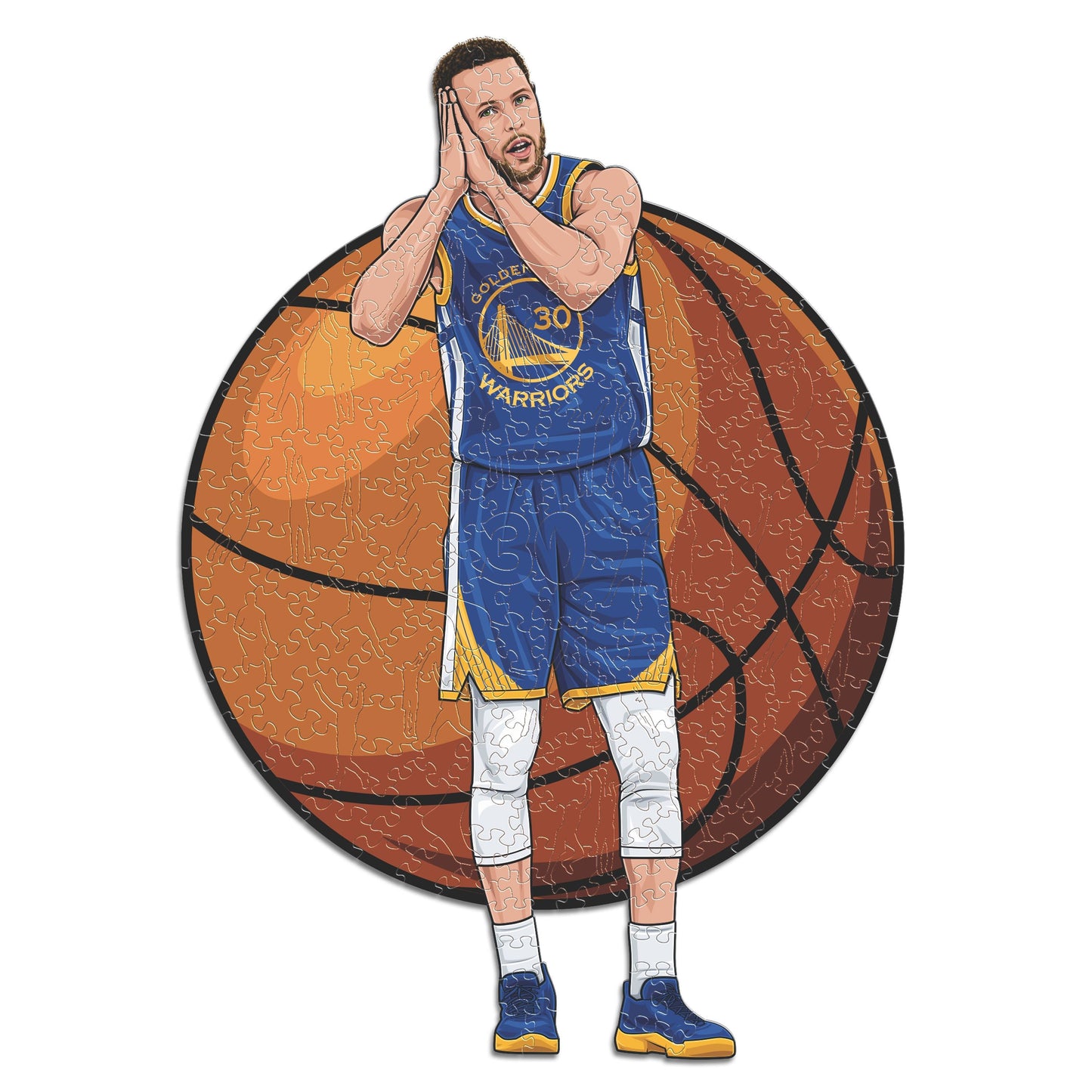 Stephen Curry - Puzzle en Bois