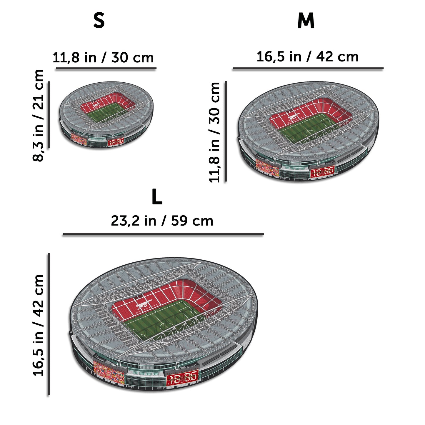 Emirates Stadium Arsenal FC® - Puzzle en Bois