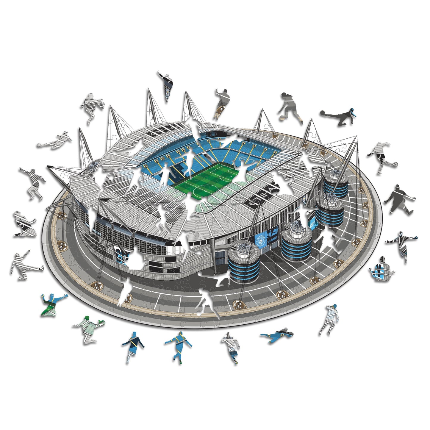 Etihad Stadium Man City FC® - Puzzle en Bois