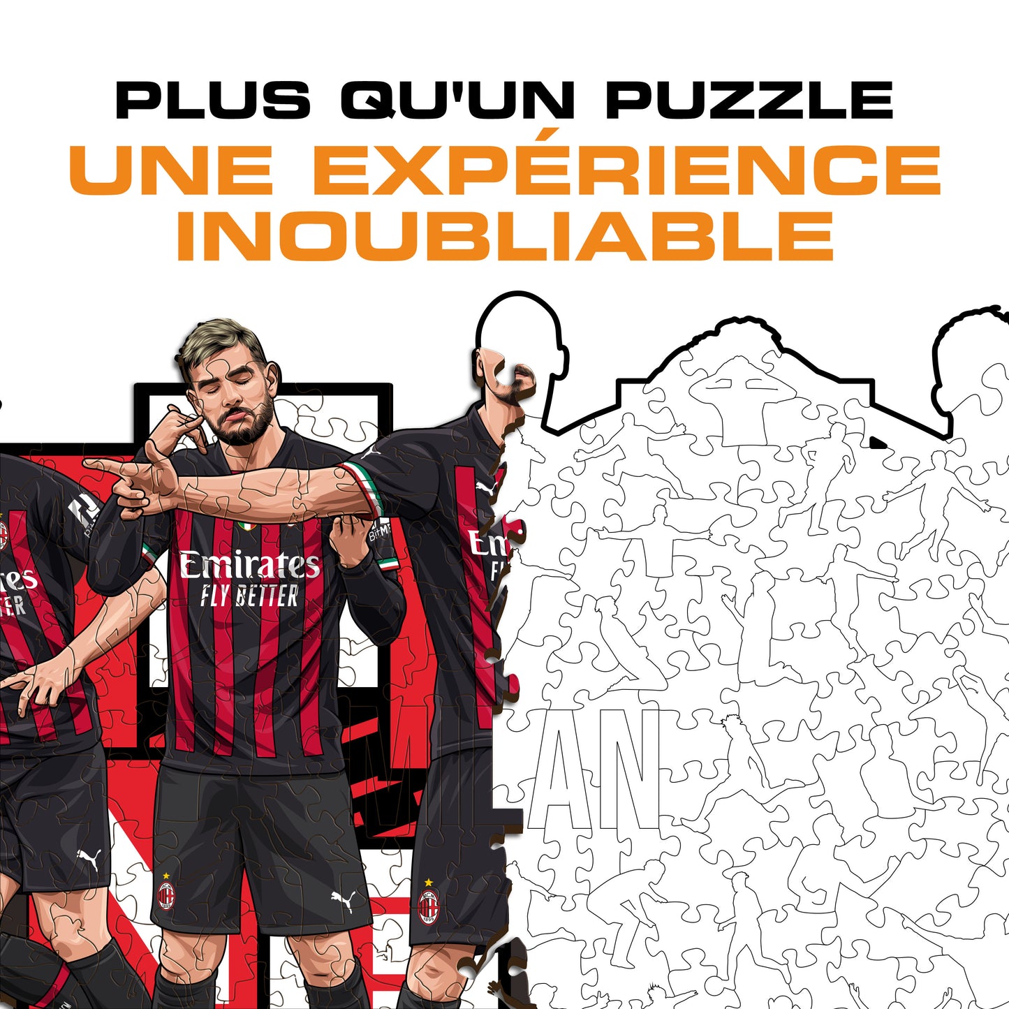 5 Joueurs AC Milan® - Puzzle en Bois