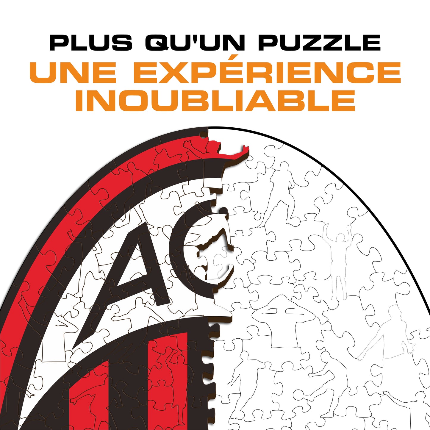 Logo AC Milan® - Puzzle en Bois