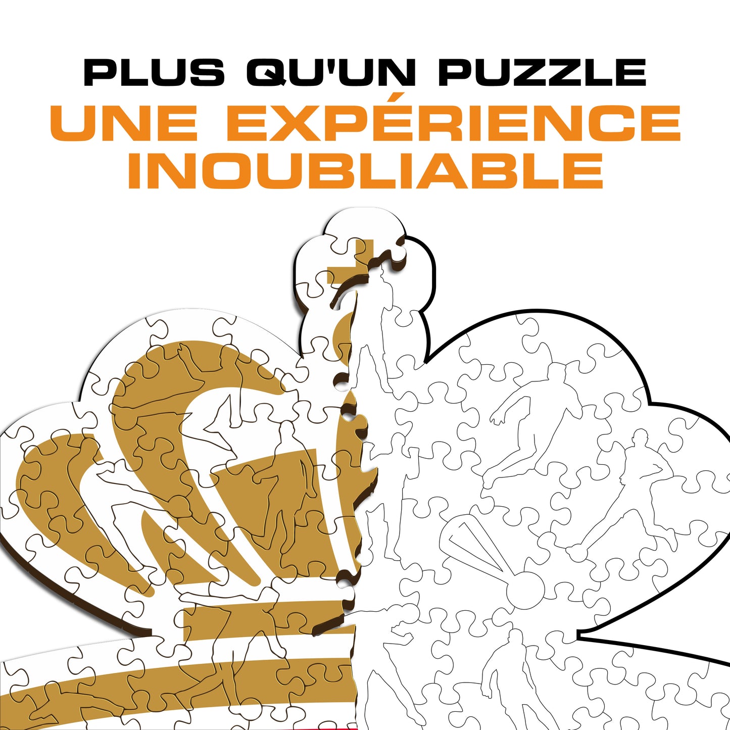 Logo AS Monaco® - Puzzle en Bois