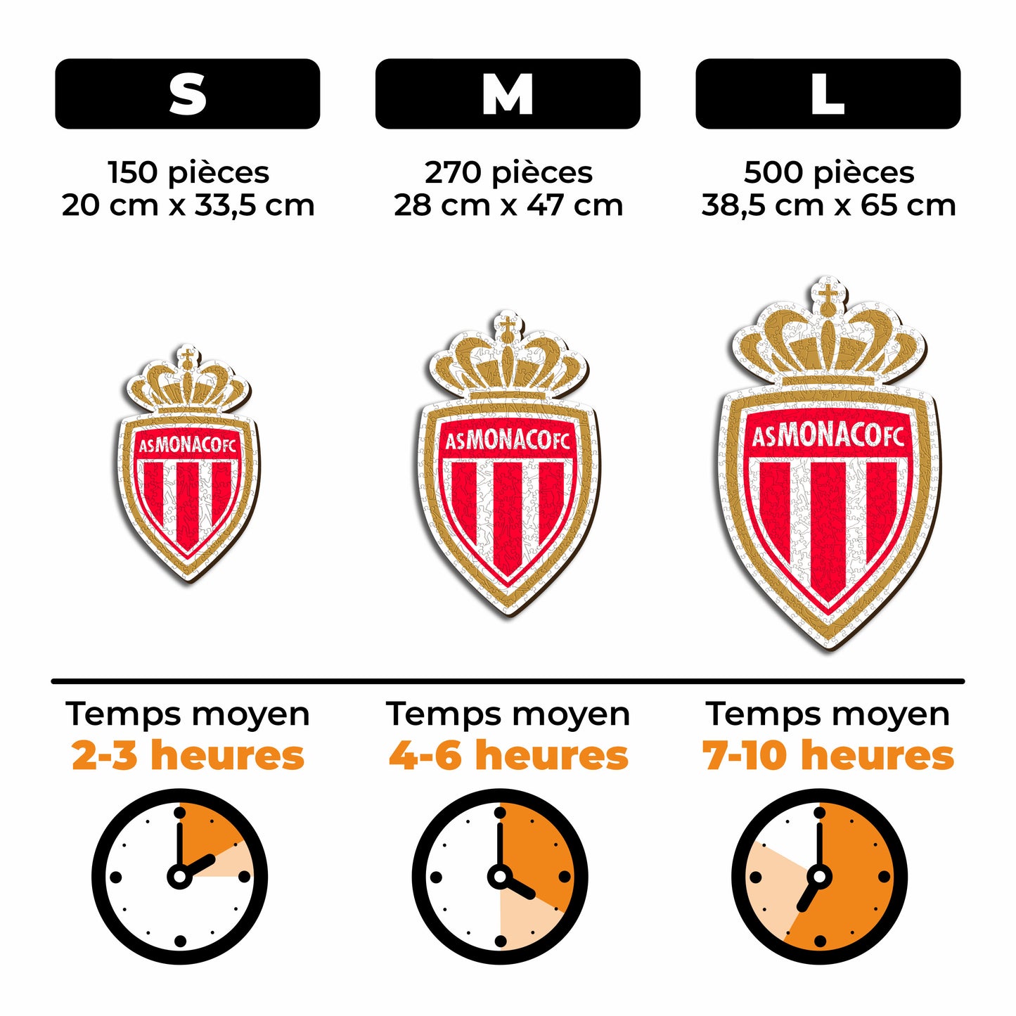 Logo AS Monaco® - Puzzle en Bois