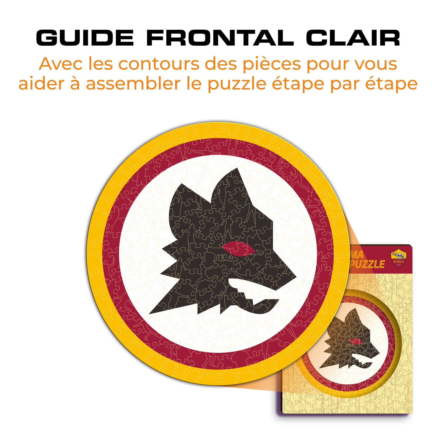 Deuxième Logo AS Roma® - Puzzle en Bois