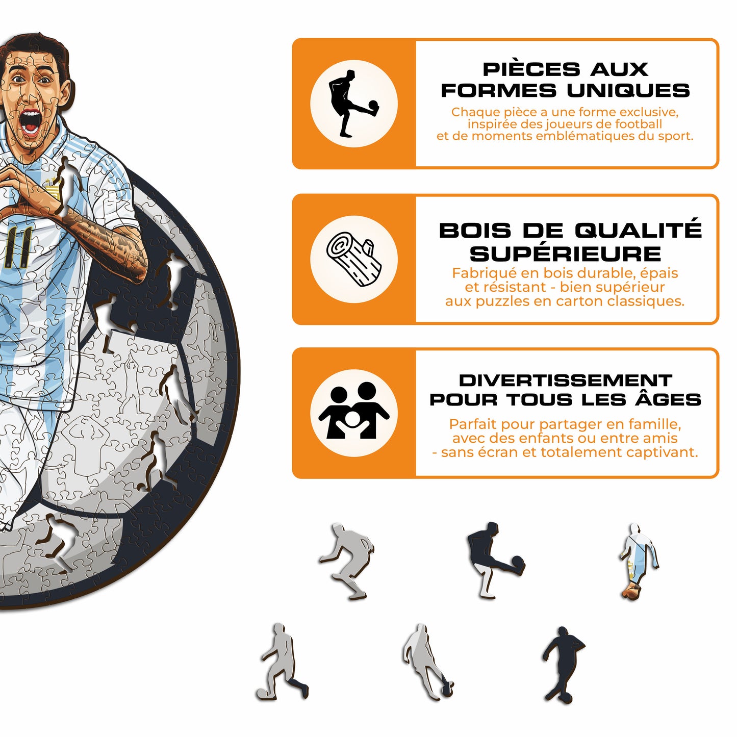 Ángel Di María - Puzzle en Bois