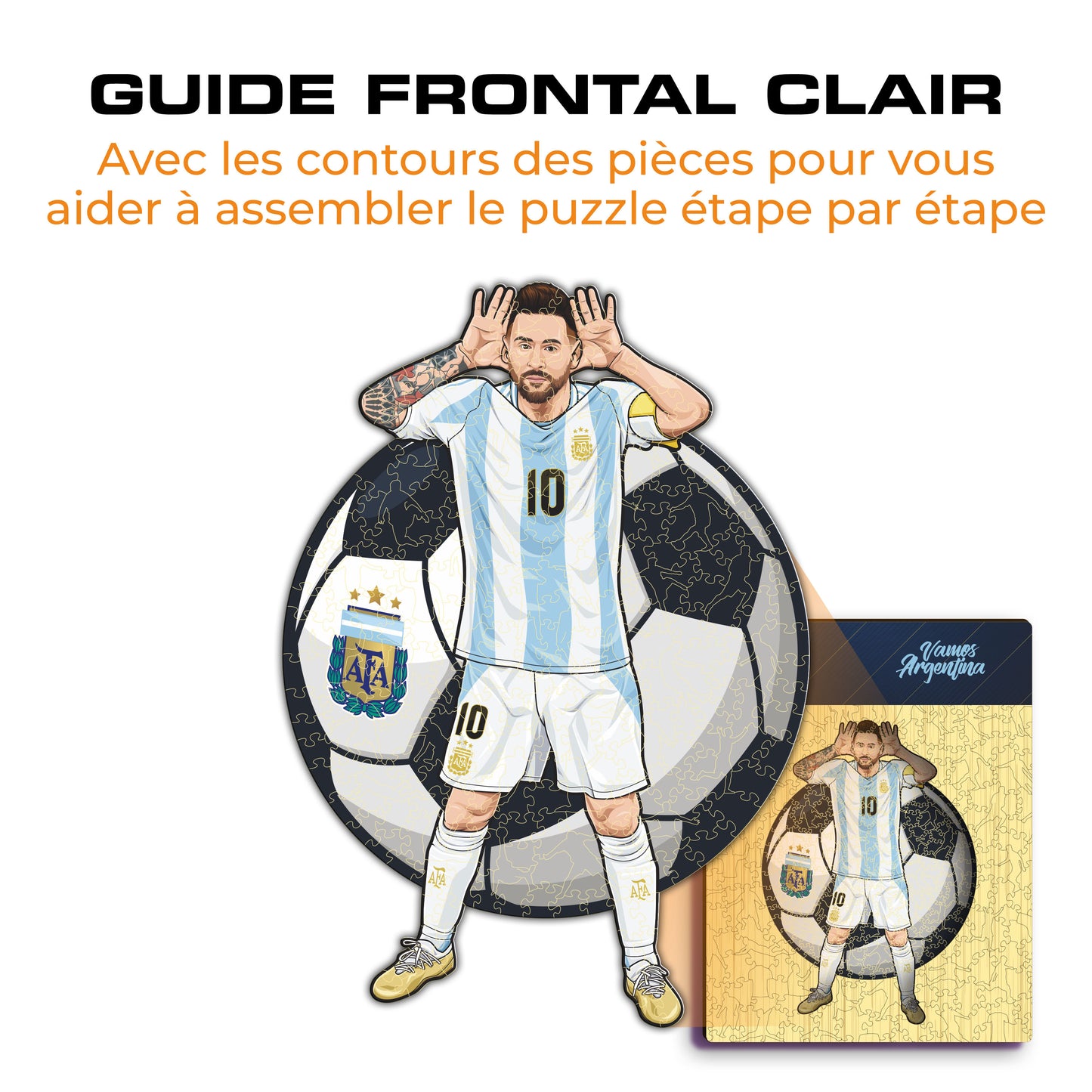 Lionel Messi - Puzzle en Bois