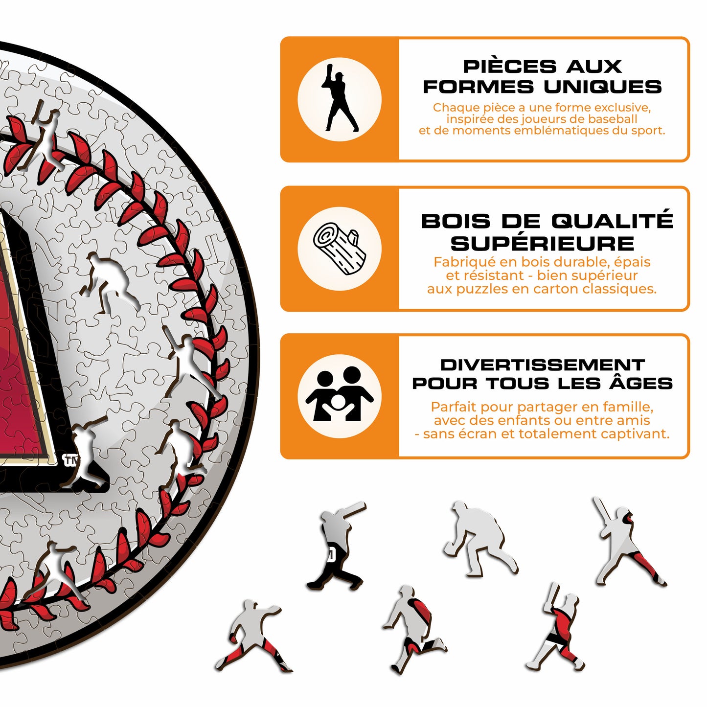 Arizona Diamondbacks™ - Puzzle en Bois
