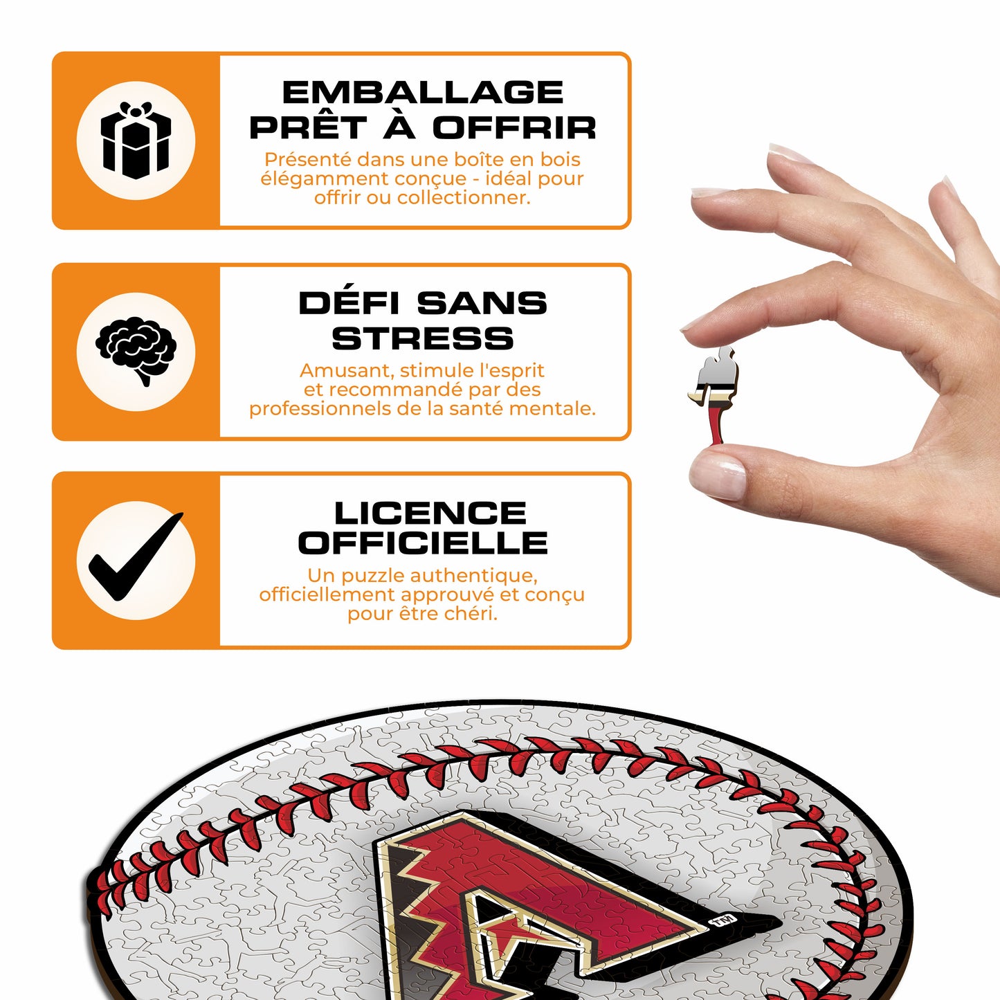 Arizona Diamondbacks™ - Puzzle en Bois