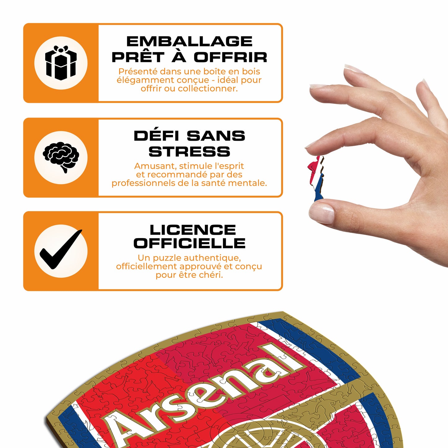 Logo Arsenal FC® - Puzzle en Bois