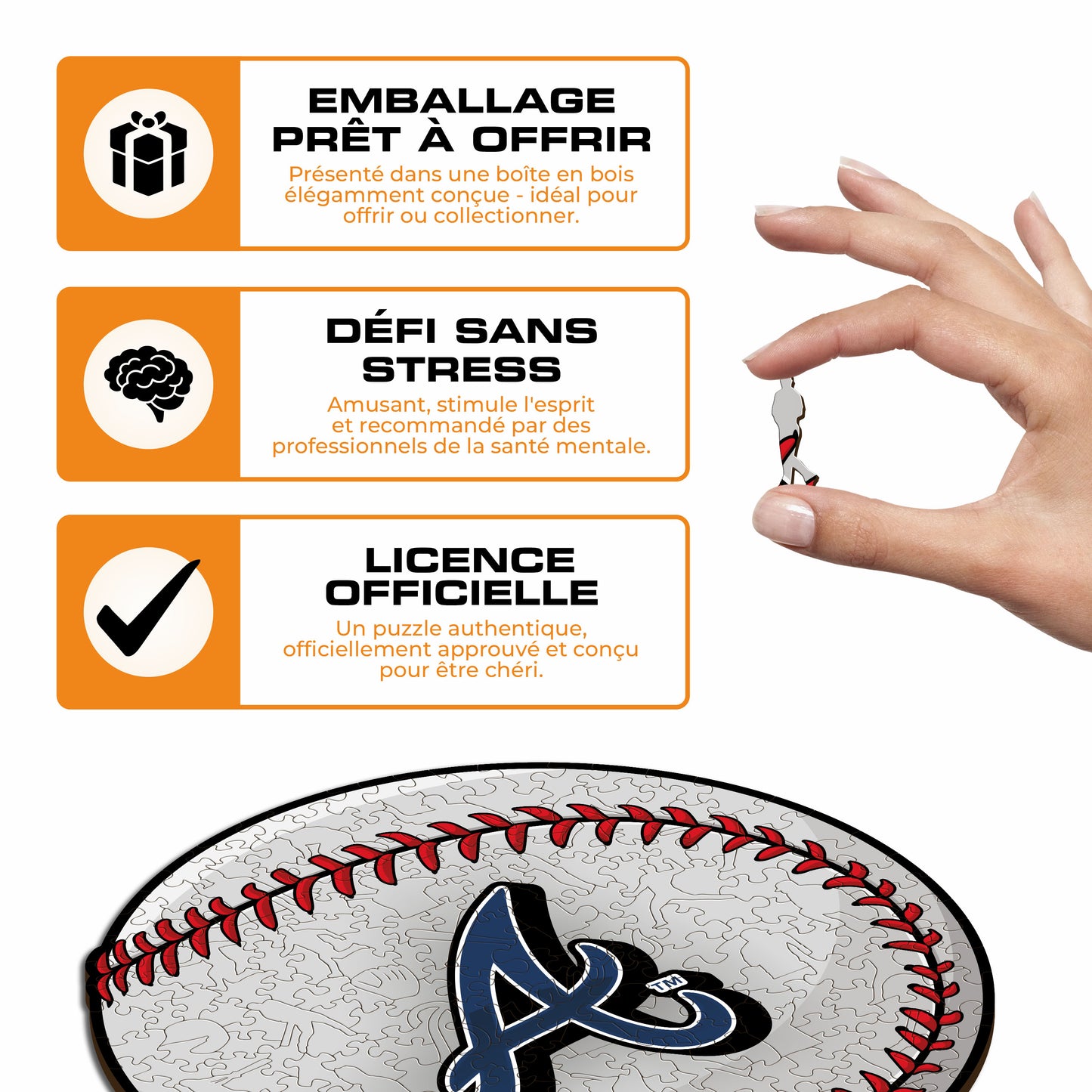 Atlanta Braves™ - Puzzle en Bois