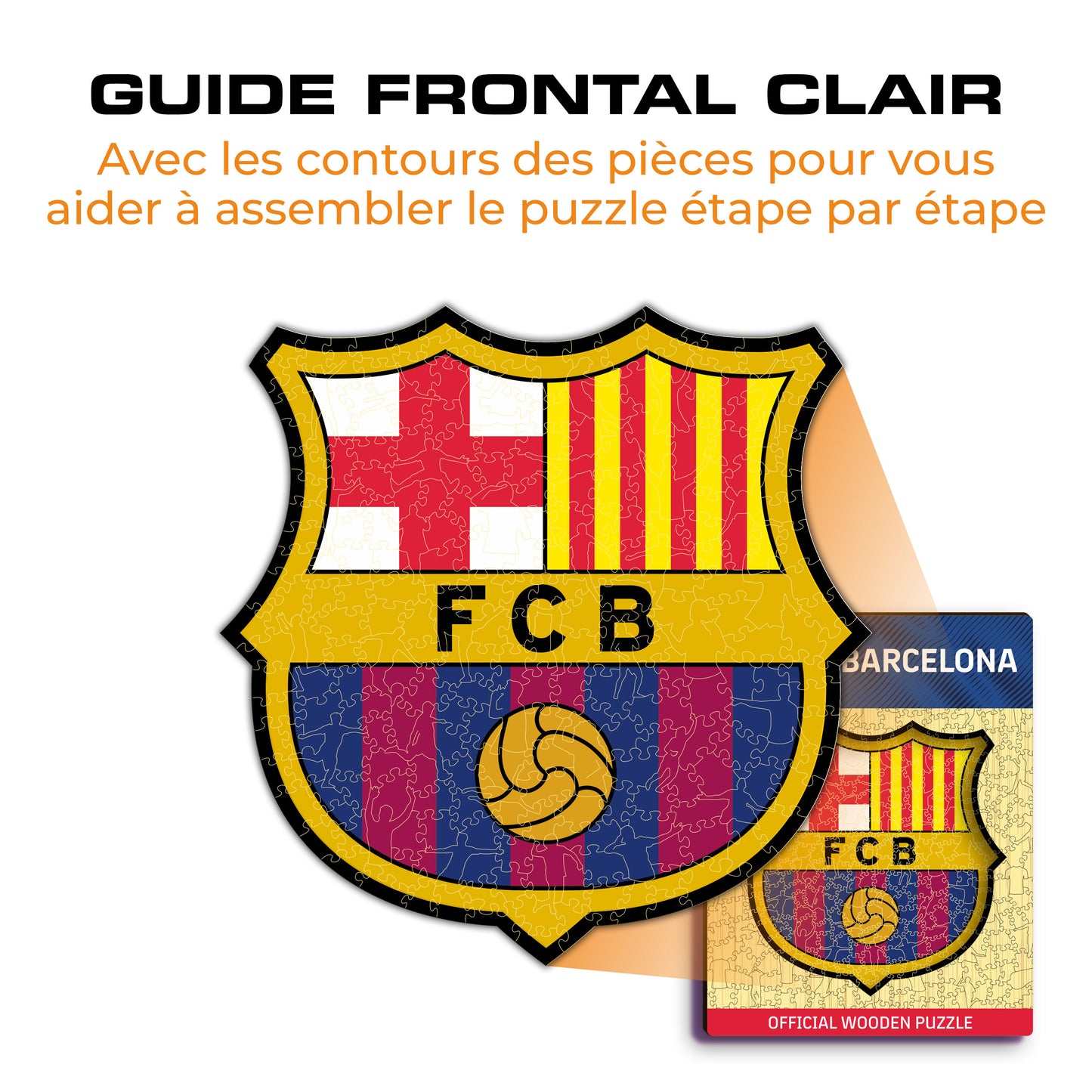 Logo FC Barcelona® - Puzzle en Bois