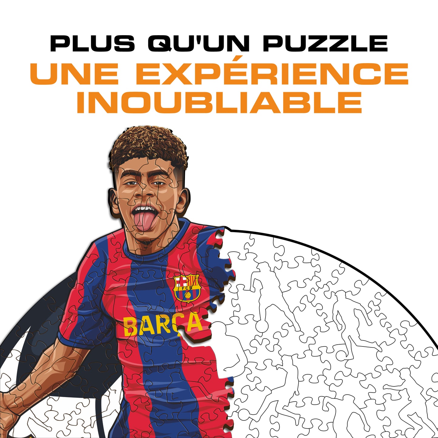 Lamine Yamal - Puzzle en Bois
