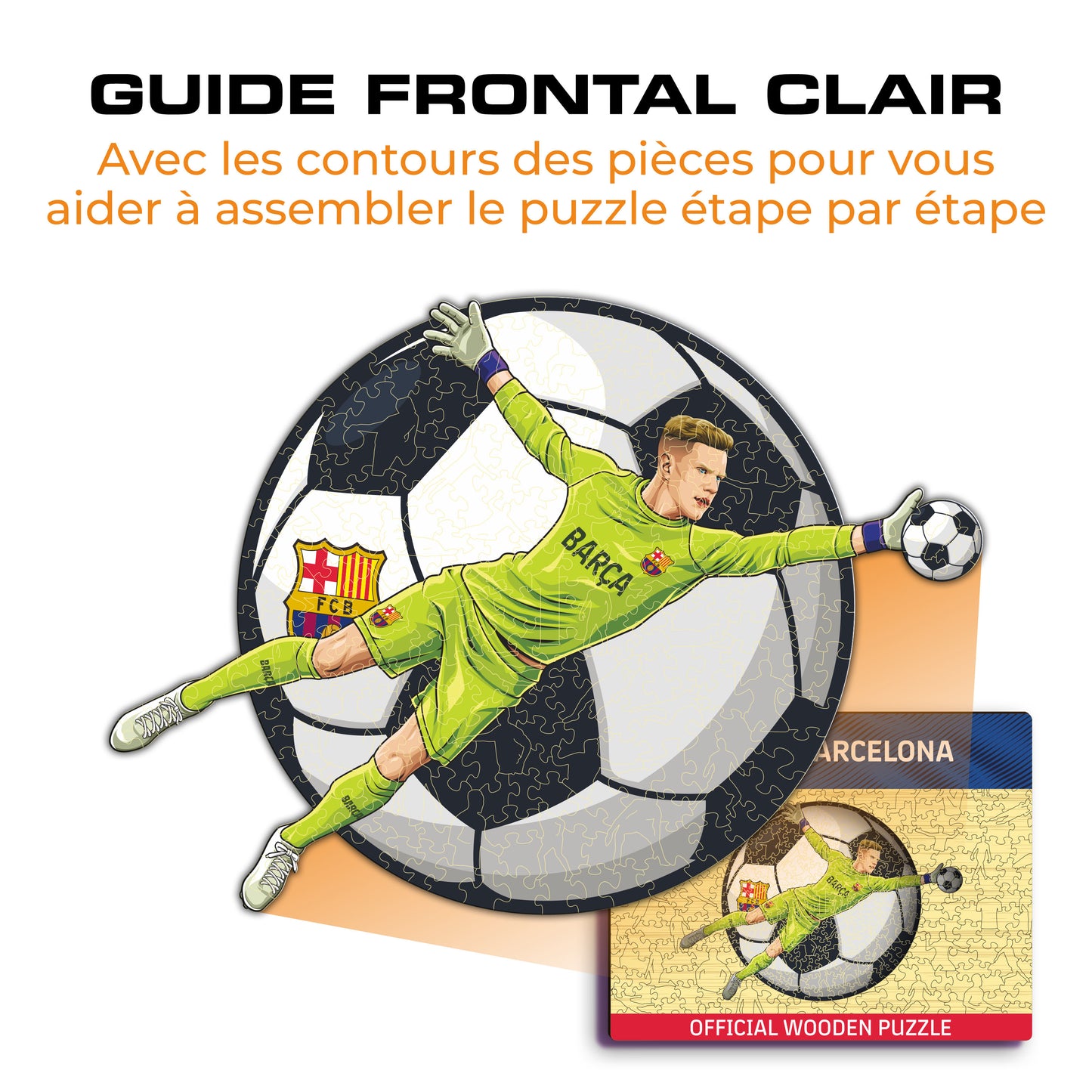 Marc-André Ter Stegen - Puzzle en Bois