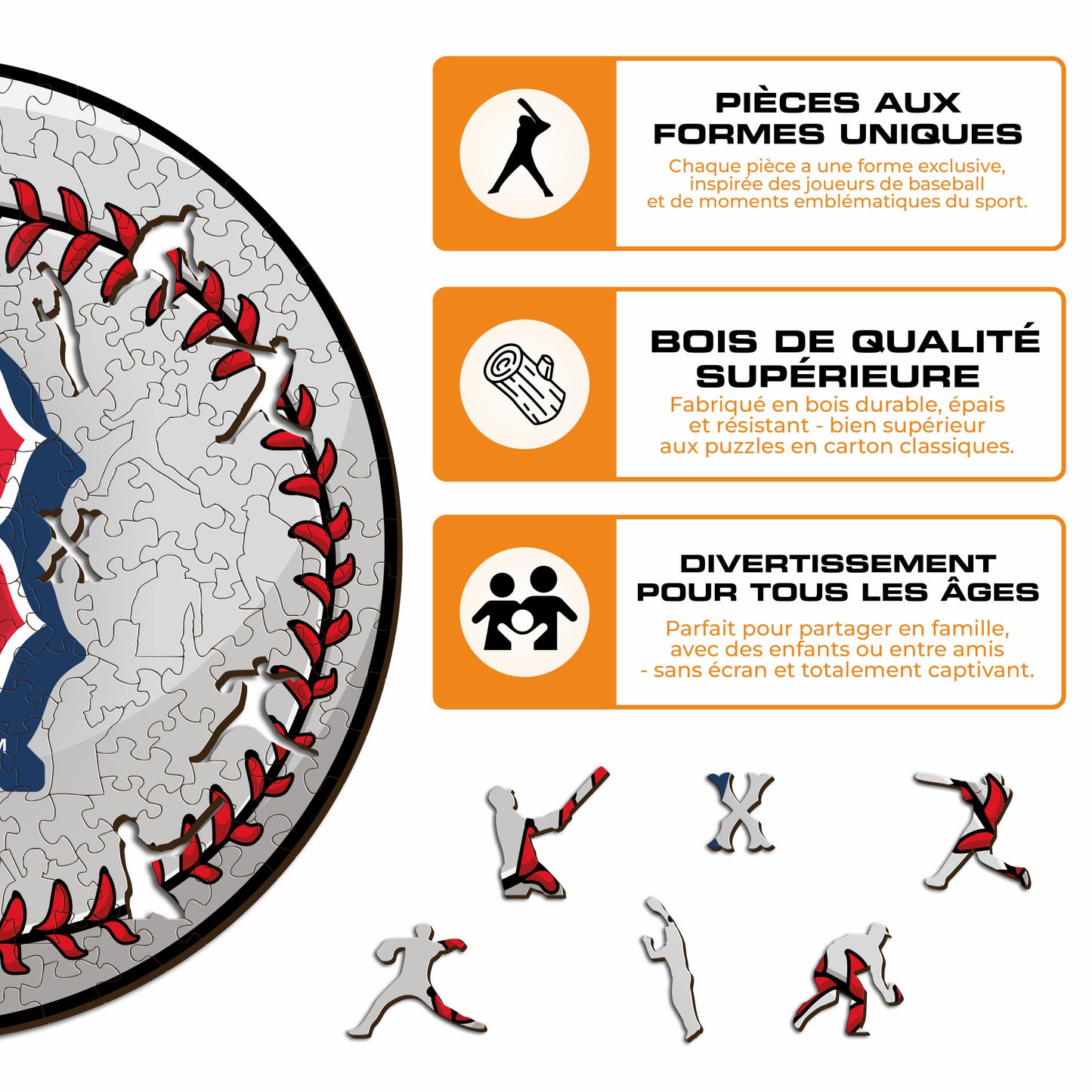 Boston Red Sox™ - Puzzle en Bois