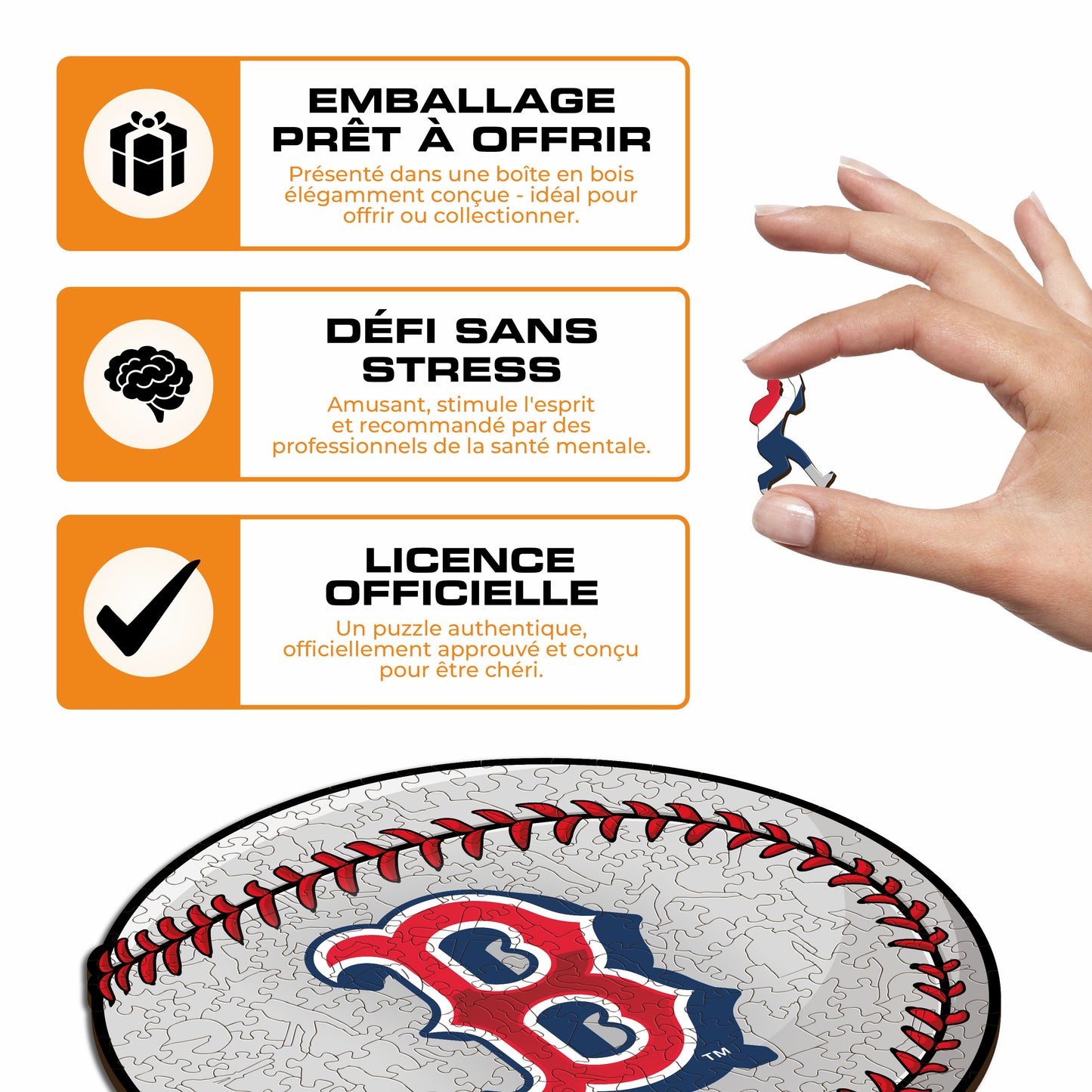 Boston Red Sox™ - Puzzle en Bois