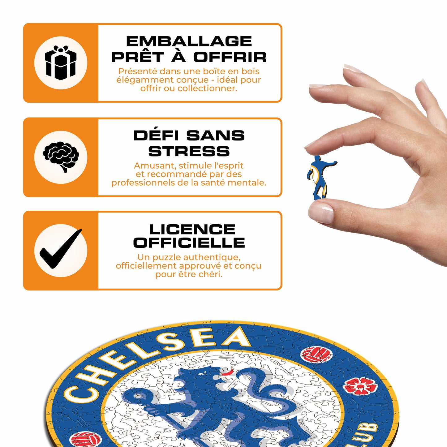 Logo Chelsea FC® - Puzzle en Bois