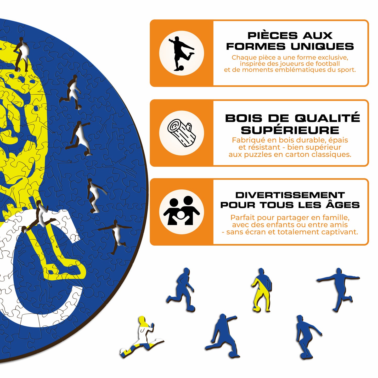 Retro Logo Chelsea FC® - Puzzle en Bois