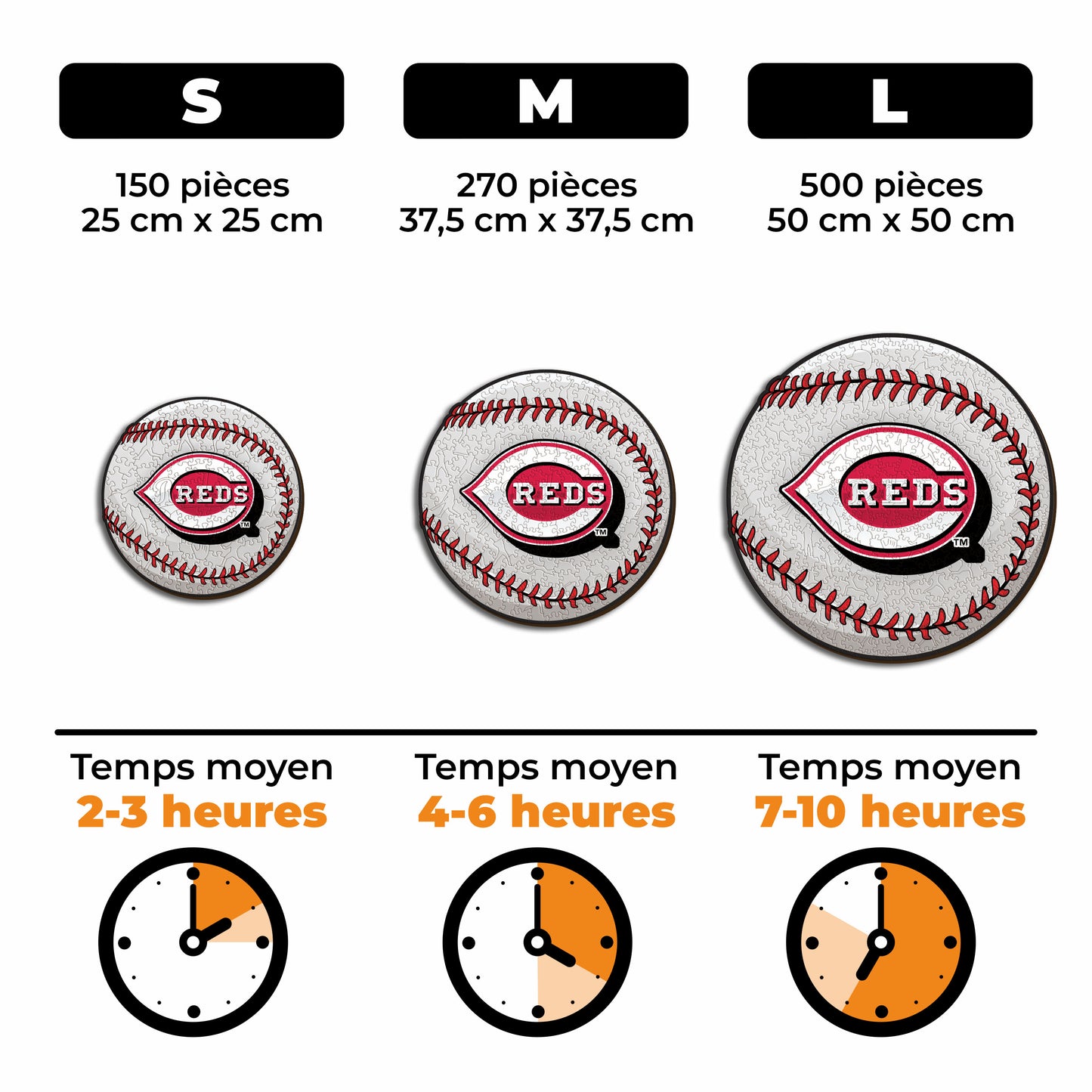 Cincinnati Reds™ - Puzzle en Bois